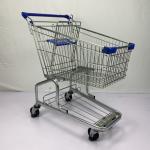 German Style 100L Convenience Retail Chain Supermarket Metal Trolley with 3