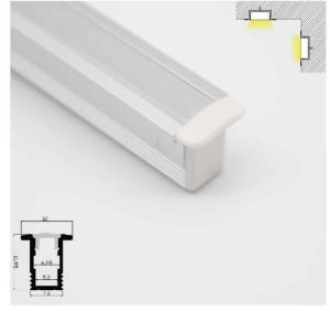 Quality Custom Led Strip Light Aluminum Channel Profiles For Door / Window / Floor wholesale