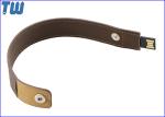 Leather Material Slim 8GB USB Bracelet Flash Drive Buckle Fixed