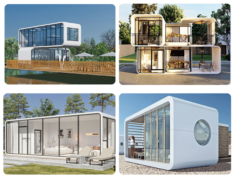 Modern Design Luxury Capsule Mini Space Capsule Home with Online Technical Support
