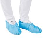 T0.5mm Disposable Indoor Shoe Covers , Blue Shoe Protectors Single Use