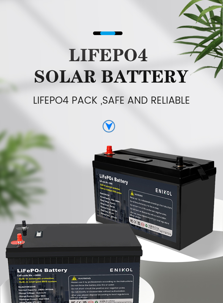 240ah RV LiFePo4 Battery Energy Storage 12V 100ah Lifepo4 Solar Lithium Ion Battery