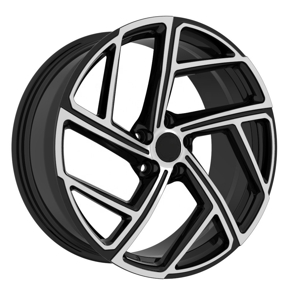 Centerlock type bright colour painting Forged Custom Wheels 18 19 Inch With Black Machine Face rims
