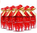 Biodegradable CPE Drawstring Christmas Gift Bags