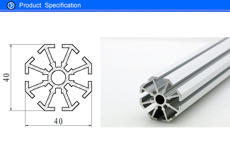 Aluminium T Slotted Extrusion Profile for Exhibition Booth Stall System and Trade Show Stand