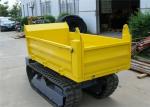 Honda Gasoline Engine 1000kgs Tracked Concrete Dumper For Site Works CE / SGS /