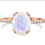 925 Sterling Silver Natural Gemstone Jewelry Round Faceted Rainbow Moonstone