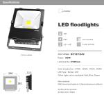 50W LED Floodlights DC12V/24V Bridgelux LED Bulbs Ultra brightness flooding