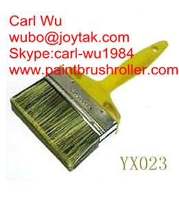 Natural pure bristle Chinese bristle synthetic mix shed fence paint brush wood handle plastic handle 4 inch WB-006