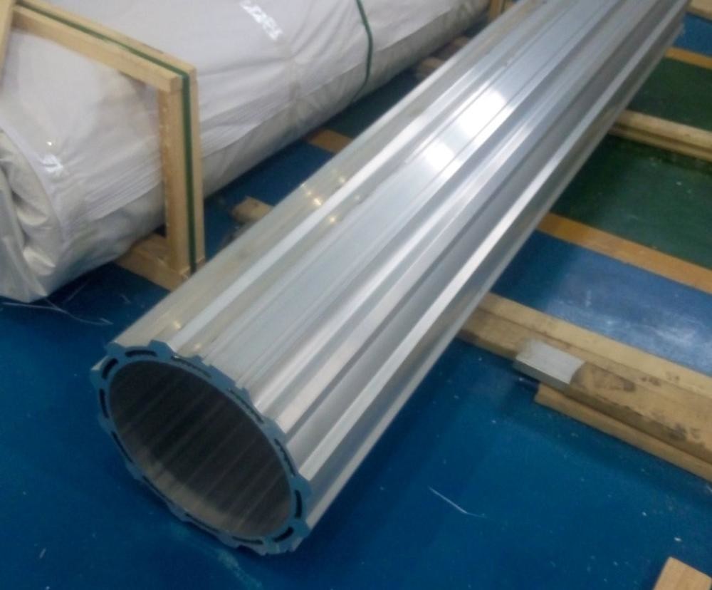 Sandblasting Die Casting Red Round Aluminium Motor Casing