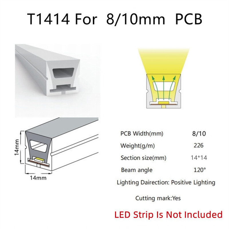 Colorful Separation Cuttable Neon LED Strip Light with 5V 12V 24V AC220V Power Supply