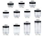 Customized PET Plastic Jar 500ml With Different Lids / Cosmetic Pet Lids