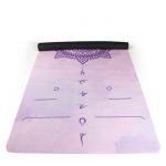 Lightweight Thin Non Slip Travel Yoga Mat Natural Rubber Microfiber Suede