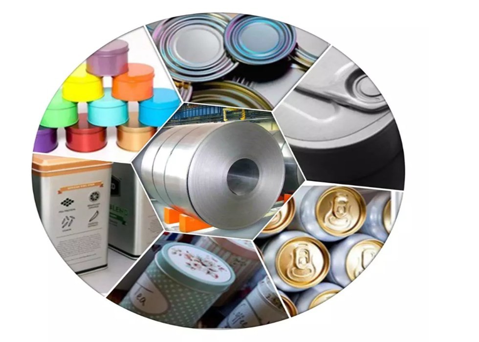 T4 5 6 / 2.8 Prime Electrolytic Tinplate Sheet Coil For Food Canning