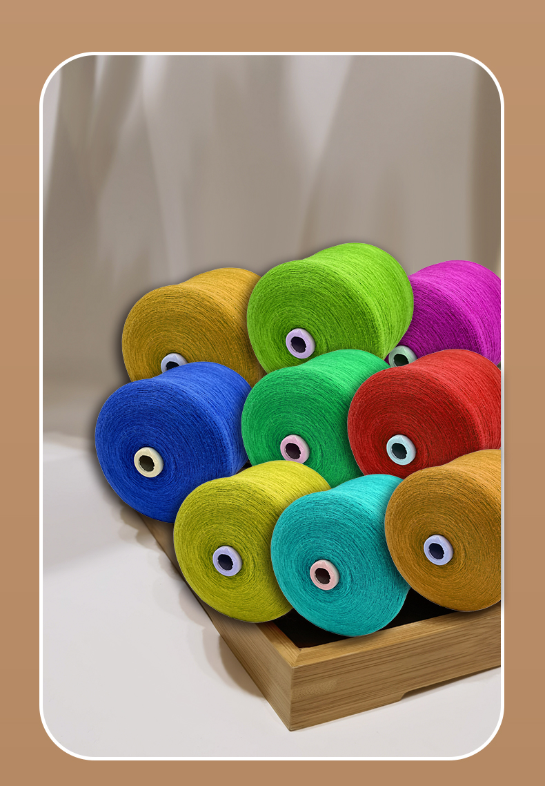 whole free samples super soft 28S/2 2/20NM 50%AC30%NY20%PBT 100 colors stock machine core spun yarn