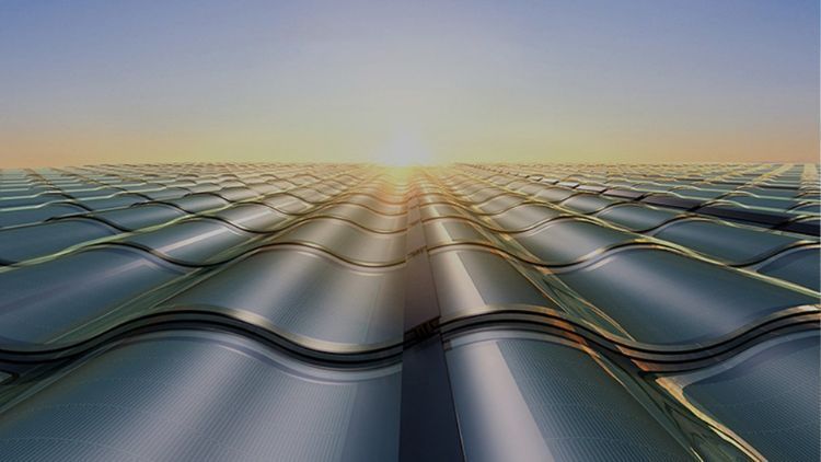 Solar Curved Roof Tile Hantile 28W 50W 32W Thin Film Solar Roof Tiles Power Generates Energy System BIPV Solar Roof Tiles