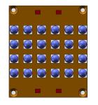 InGaN Chip 8A 16w/Cm2 310W 6868 LED UV Module
