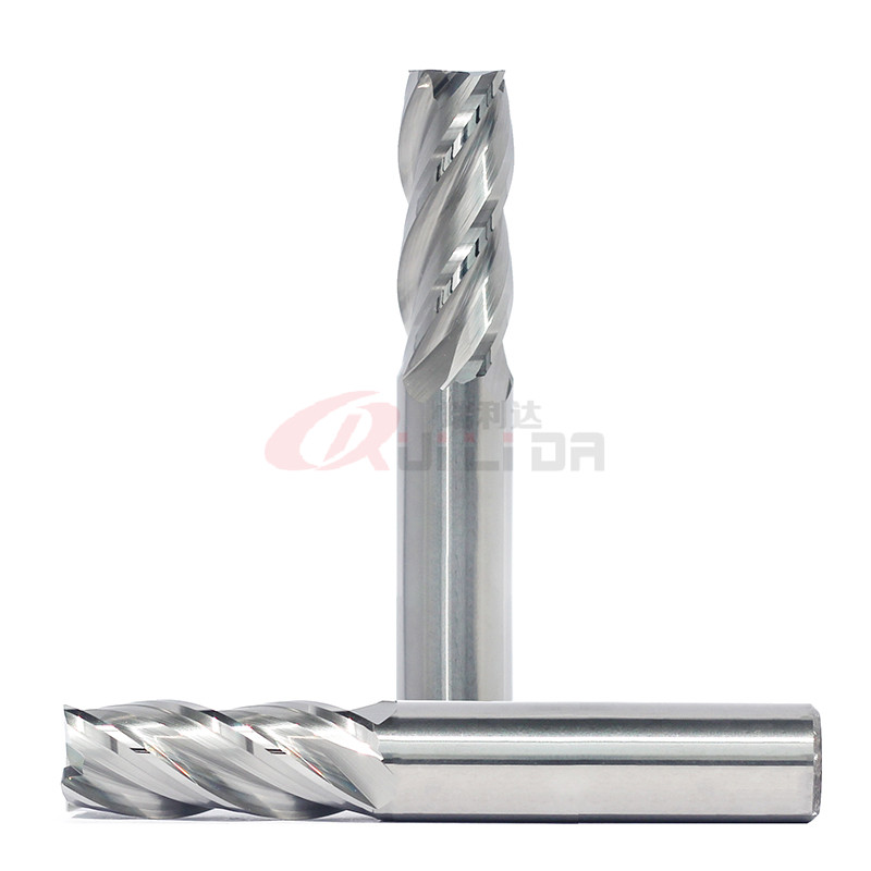 Uncoated Silver Aluminum Imperial Milling Cutters Square End Mill