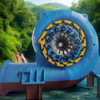 Automatic Control Francis Turbine Generator 450-1000RPM with Stainless Steel Runner