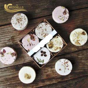 Quality Vegan Natural Aromatherapy Shower Steamers With Dried Flowers FDA 30g wholesale