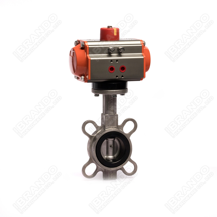 Pneumatic Actuator Butterfly Valve With Limit Switch Solenoid Valve
