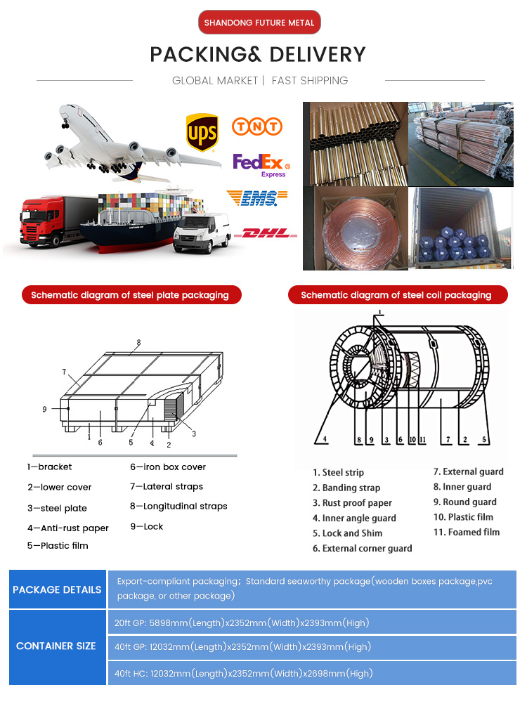 Water Tube Copper Pipe Customized For Oil / Gas Transportation System