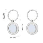 Blank Metal Sublimation Bottle Opener With Keychain DIY Sublimation Blank