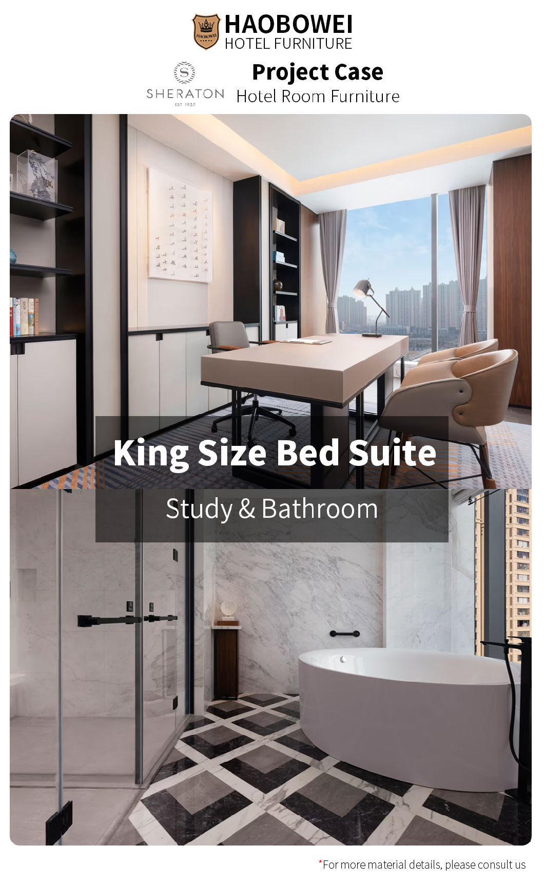 Wholesale Marriott 5 Star Resort Hotel Furniture Bed Headboard China Bedroom Set