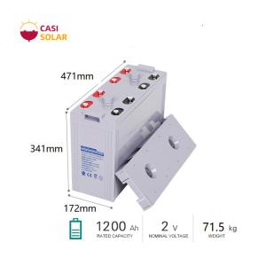 Quality JGFM Gel Battery Solar System 1200Ah Maintenance Free Solar wholesale