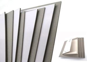 Quality Rigid Grey Back 3mm Duplex Paper Board Book Cover Gray Paperboard Recyclable wholesale