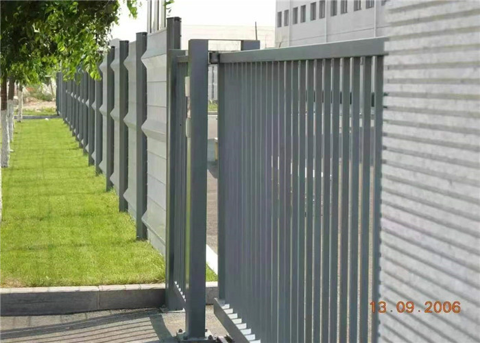 Q235 Tubular Picket Fence Black Powder Coat