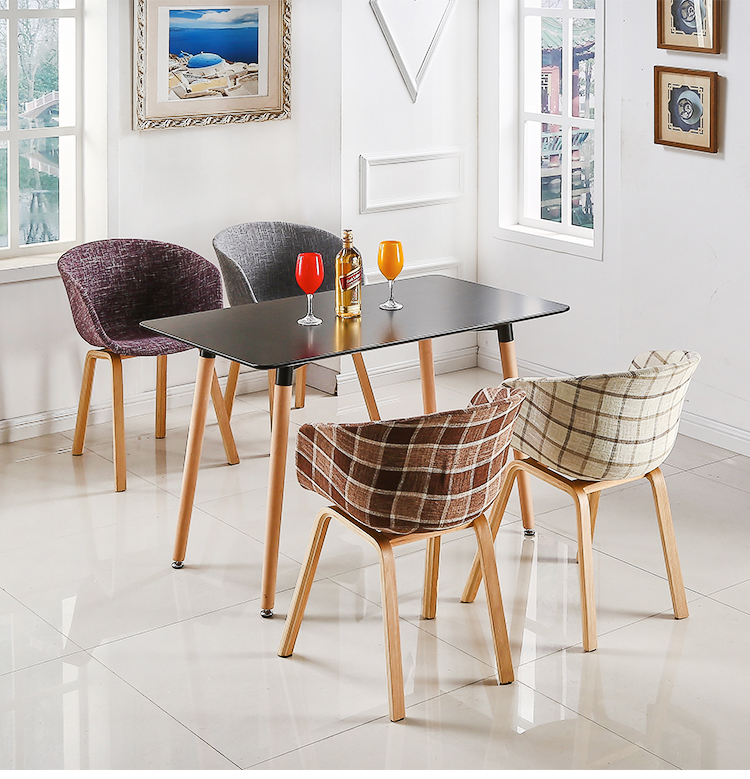 Coloured Plastic Dining Chairs , Commercial Plastic Rolling Chair
