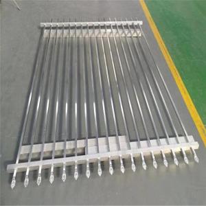 China 80mm Australia Wrought Iron Fence Panels 25x25mm Tubular Fence Designs on sale