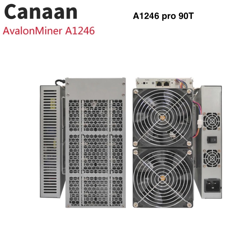 Asic Blockchain Bitcoin Miner Machine 3420W 90th/S Canaan Avalon A1246 Pro