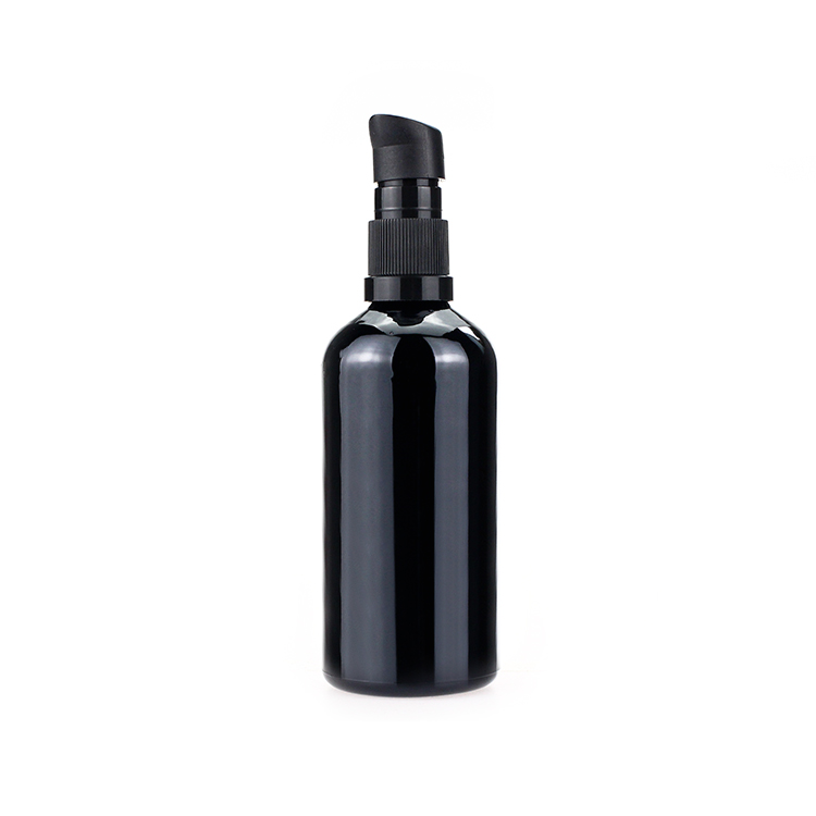Black Glass Dropper 100ml Pipette Bottle Customized Cosmetic Bottle