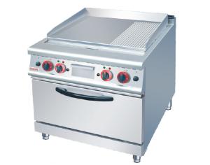 Quality 304 / 201 Stainless Steel Commercial Induction Griddle Cookware With Oven wholesale