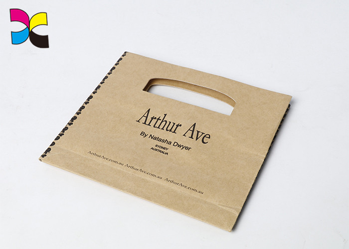 Economic Recycled Printed Paper Bags With Lamination / Varnishing Surface