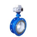 Gas Low Load Electric Actuated Butterfly Valve DIN Standard Single Eccentric