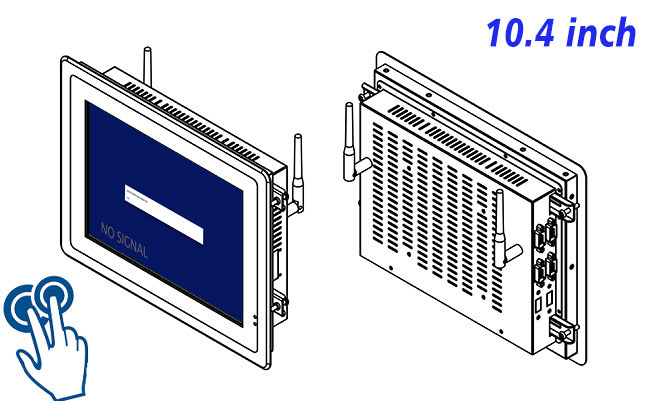 10.4-Inch Industrial Touch Screen for HMI Interfaces and Control Panels