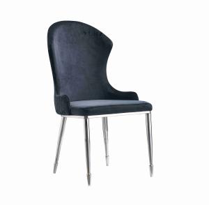 Quality Modern Baroque Polished Stainless Steel Dining Chair Home Hotel wholesale