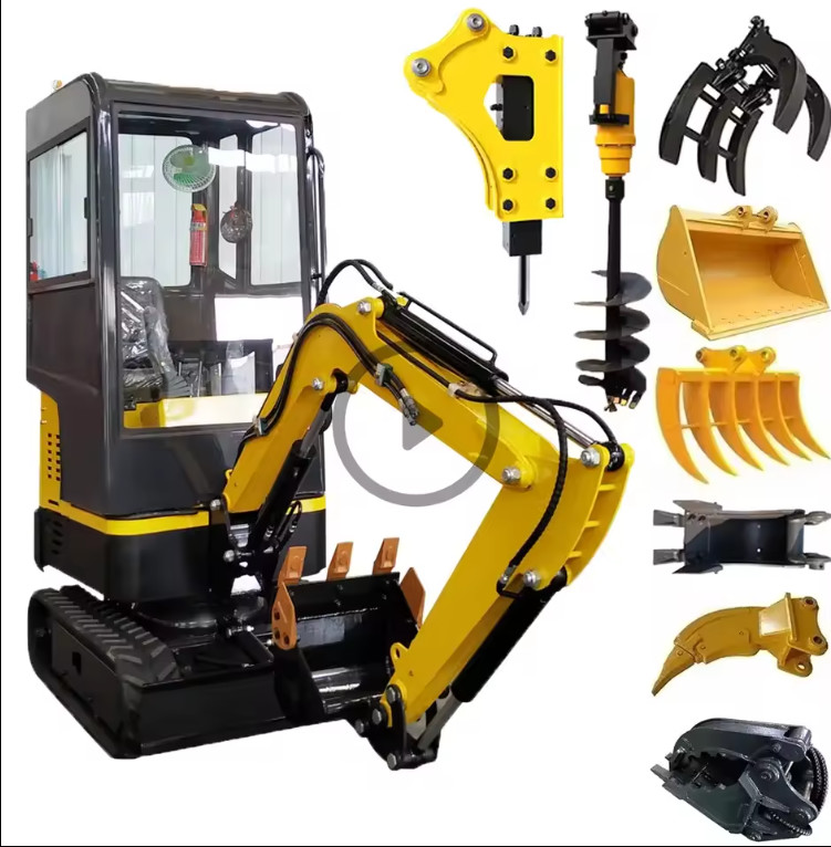 QIYUN machinery China Excavation Construction wheel made in China Size optional auger boring machine best mini excavator