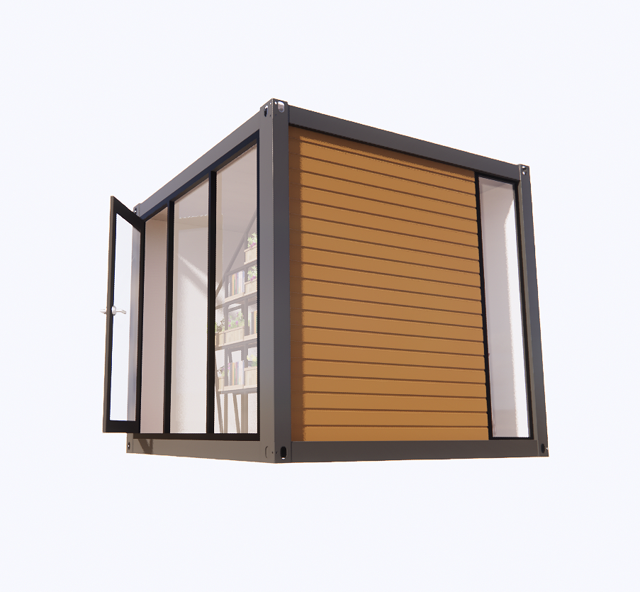 Affordable Container House with 50/75/100mm Wave Sandwich Panel Wall and Aluminum Alloy Windows
