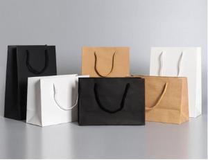 Quality 5kgs Loading Flexo Printing Printed Paper Shopping Bags wholesale