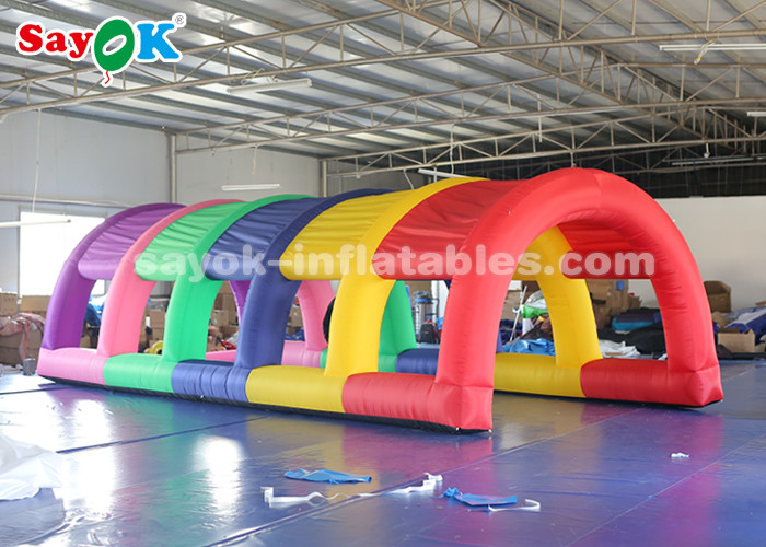 dome inflatable tent Colorful Inflatable Tunnel Tent With Air Blower For Auto Show Size 5*2.5*2m