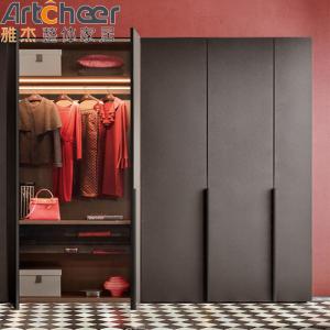 Quality Modern Wooden Wardrobe Almari Furniture Portable Closet For Bedroom Storage wholesale