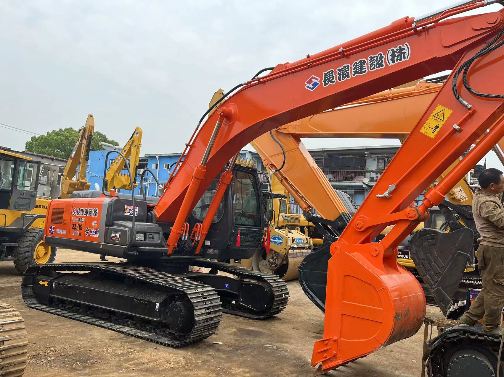 Under 1000 Hours Diesel Hitachi Original Mining Excavator ZX200
