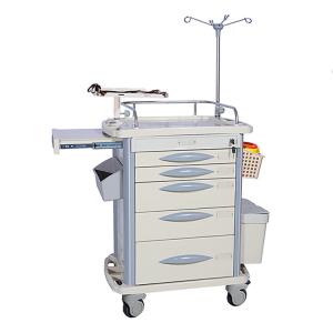 Quality Hospital Abs Plastic Dressing Emergency Medicine Medical Trolley wholesale