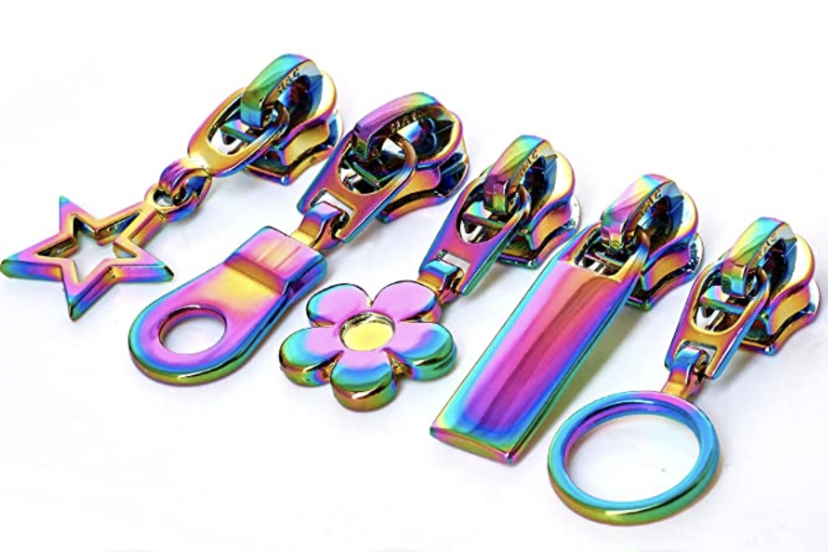 Colorfast Rainbow Zipper Pulls Slider OEM
