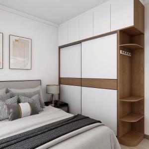 Quality Wooden Glass Door Dressing Room Wardrobe 2 Door Cabinet 18mm wholesale