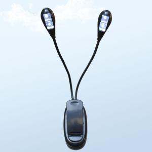 Quality AAA Battery Double Poles Dual Switches 4 Leds Lamp Night Fishing Bait Lamp with USB Clip wholesale